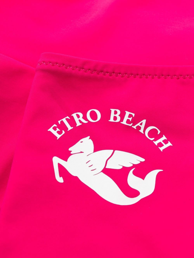 Shop Etro Logo-print Two-piece In Pink