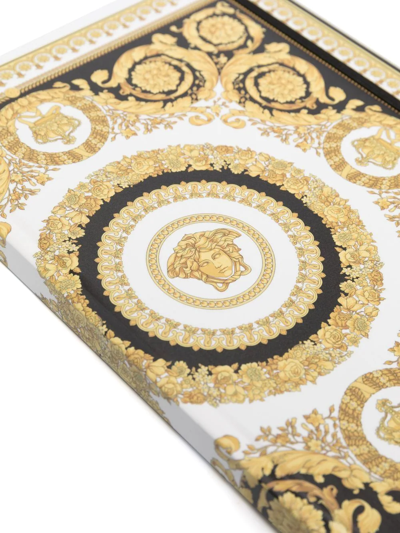 Versace Crete De Fleur Notebook In Gold