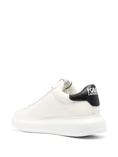 Shop Karl Lagerfeld Kapri Ikonic Kc Low-top Sneakers In Weiss