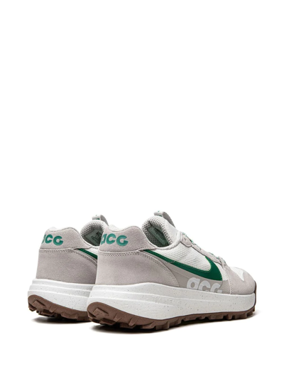 Shop Nike Acg Lowcate "light Iron Ore/green" Sneakers In Grey