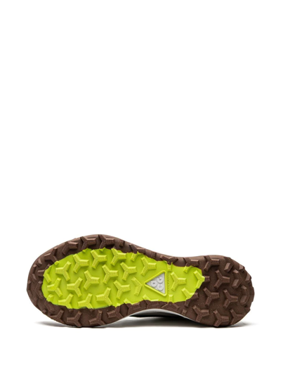 Shop Nike Acg Lowcate "light Iron Ore/green" Sneakers In Grey