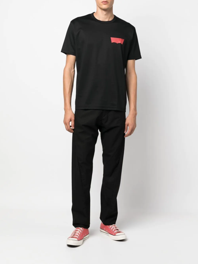 Junya Watanabe X Levi's Logo-print T-shirt In Schwarz