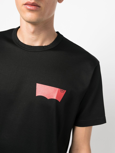Junya Watanabe X Levi's Logo-print T-shirt In Schwarz