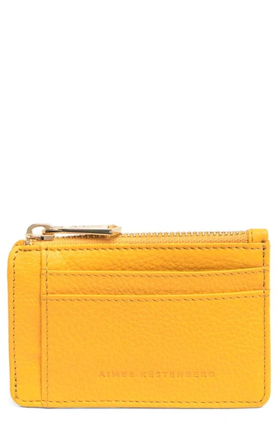 Shop Aimee Kestenberg Alia Slim Id Wallet In Golden Root