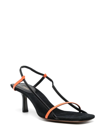 Neous Merga 65mm Heel Sandals In 黑色