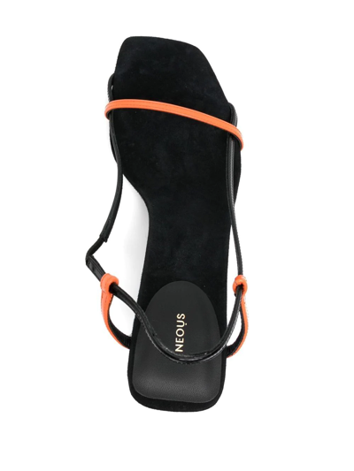 Shop Neous Merga 65mm Heel Sandals In 黑色