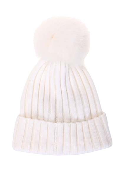 Shop Moncler Hat In Bianco