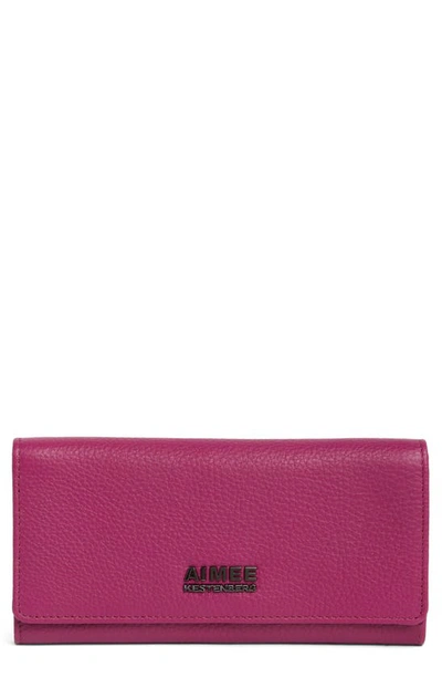 Shop Aimee Kestenberg Sovana Foldover Slim Wallet In Iris