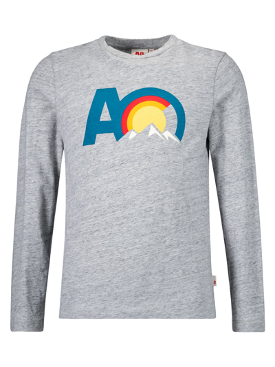 Shop Ao76 Kids Grey Long-sleeve For Boys
