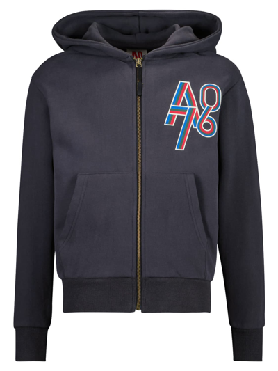 Shop Ao76 Kids Grey Sweat Jacket For Boys