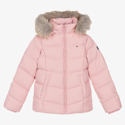 groep Overvloedig Gemaakt van Tommy Hilfiger Kids' Recycled Branded Down Jacket Pink Shade | ModeSens