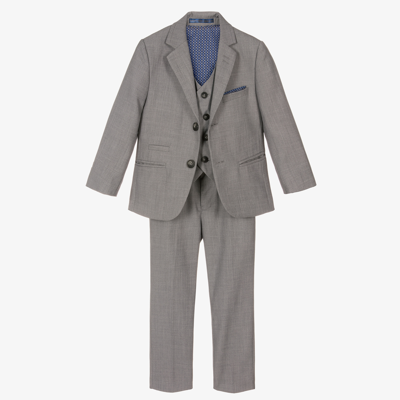 Shop House Of Cavani Boys Grey Reegan Suit