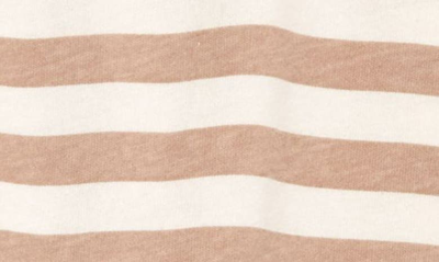 Shop Nordstrom Play Print Romper In White Coconut- Tan Stripes