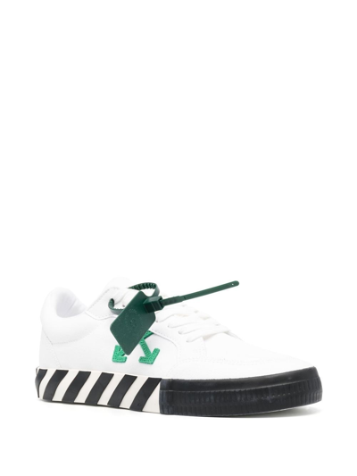 Shop Off-white Sneakers With Vulcanized Arrows Motif In White