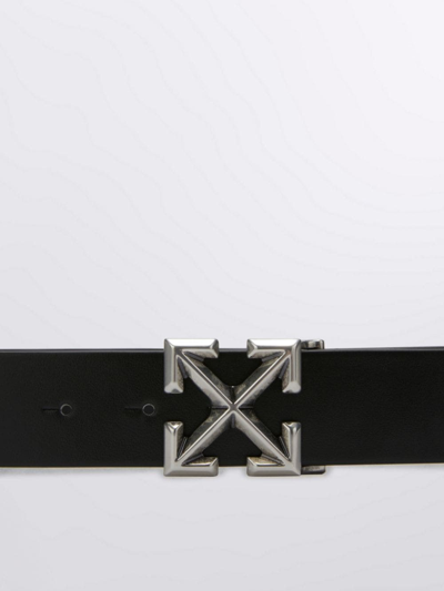 Shop Off-white Arrow Adjustable Belt In Black