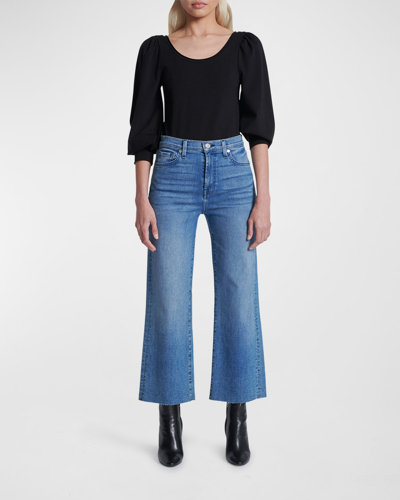 7 For All Mankind Alexa Cropped Wide-leg Ankle Jeans In Dolce | ModeSens