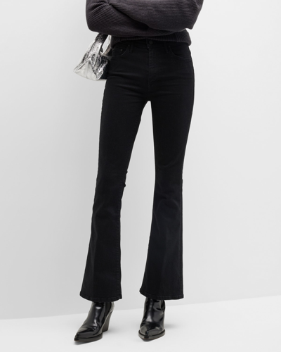Shop Mother The Weekender Flare Jeans In Black