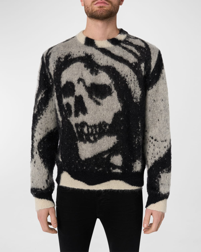 Shop Amiri X Wes Lang Men's Reaper Sweater In Alabaster
