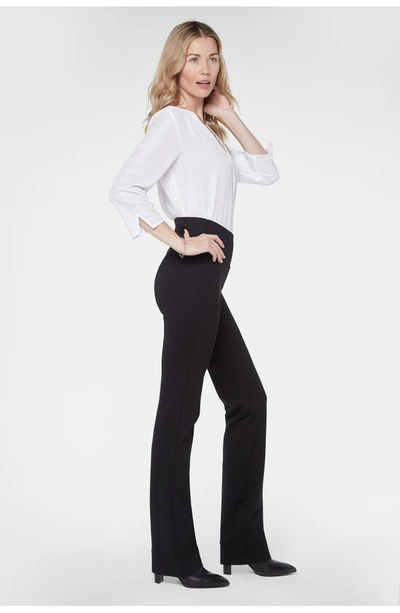 Nydj Sculpt-her™ Pull-on High Waist Straight Leg Pants In Black