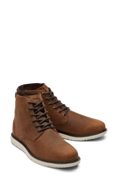 Shop Toms Hillside Lace-up Boot In Brown