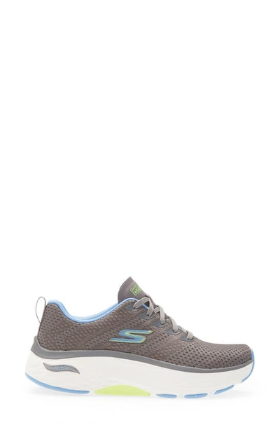 Skechers Max Cushioning Arch Fit Sneaker In Gray/ Blue