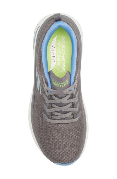 Skechers Max Cushioning Arch Fit Sneaker In Gray/ Blue