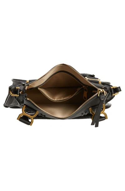Chloé Small Marcie Leather Satchel In Black