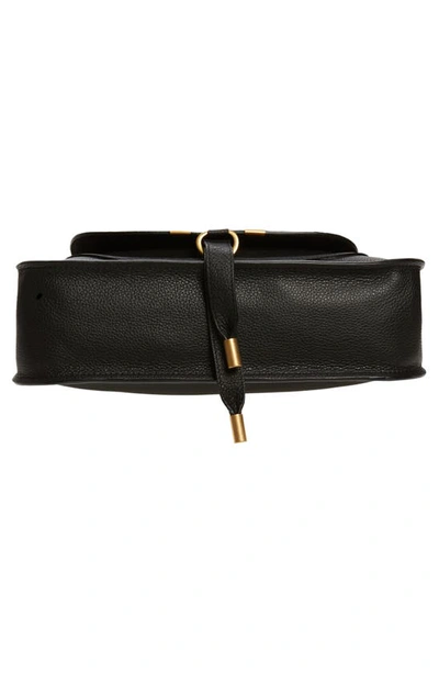 Chloé Small Marcie Leather Satchel In Black