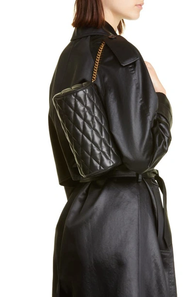 Saint Laurent Medium Sade Tube Bag In 1000 Nero