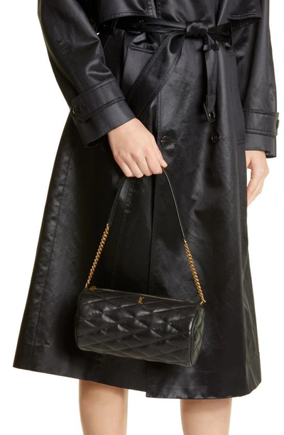 Saint Laurent Medium Sade Tube Bag In 1000 Nero