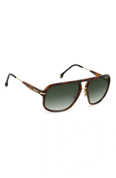 Shop Carrera Eyewear 60mm Gradient Square Sunglasses In Havana / Green Shaded