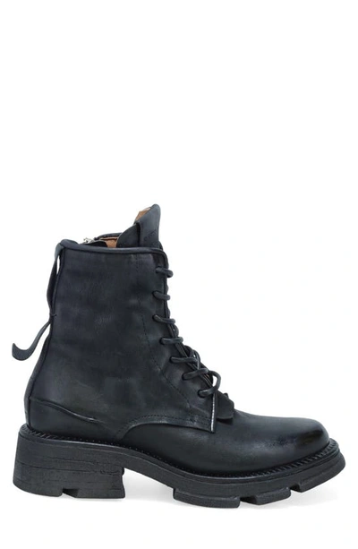 A.s.98 Lukie Combat Boot In Black