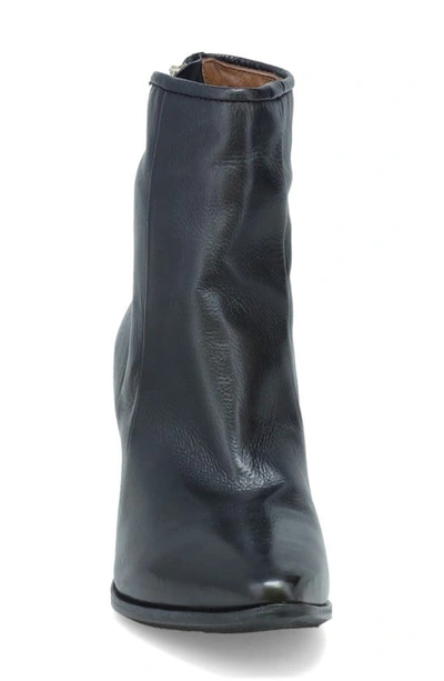Shop As98 Earl Pointed Toe Asymmetric Zip Bootie In Black