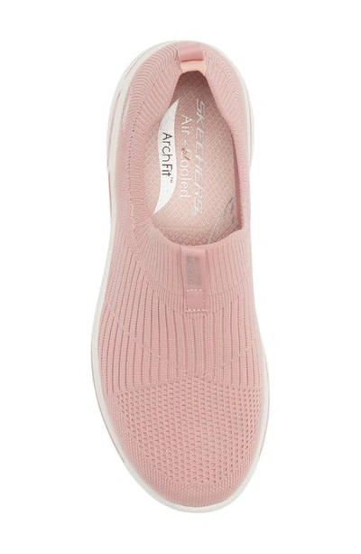 Shop Skechers Gowalk Arch Fit Slip-on Sneaker In Light Pink