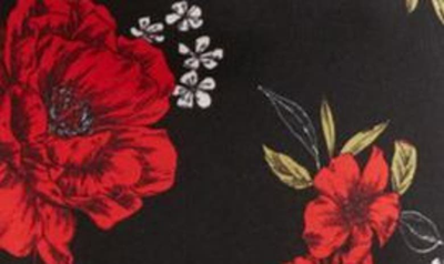Shop Lulus Extra Sultry Floral Cowl Neck Satin Slipdress In Black Floral Print