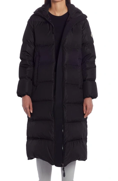 Shop Moncler Catchet Quilted Down Puffer Coat In Black