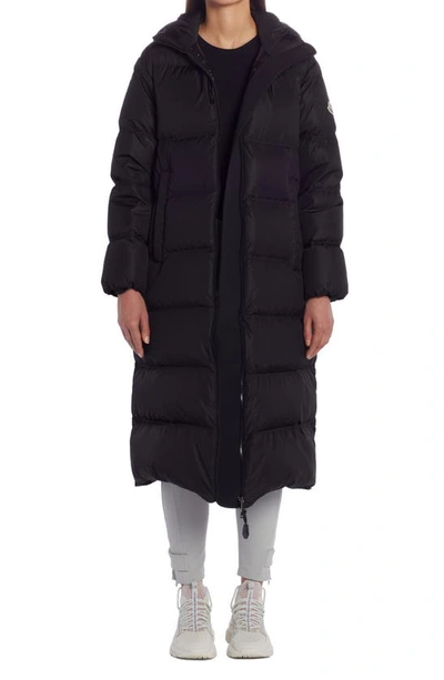 Shop Moncler Catchet Quilted Down Puffer Coat In Black