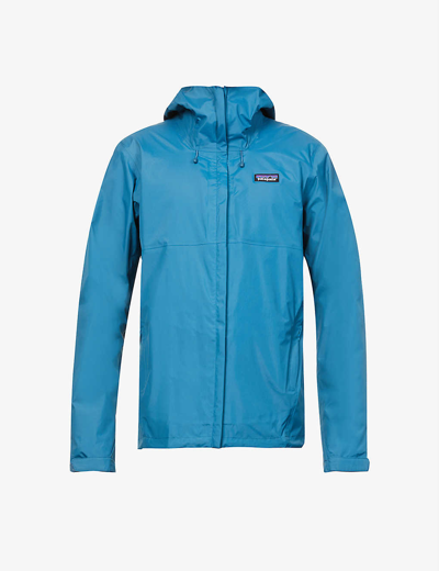 Shop Patagonia Torrentshell 3l Hooded Recycled-nylon Jacket In Wavy Blue