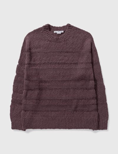 Shop Acne Studios Knit Pullover In Purple