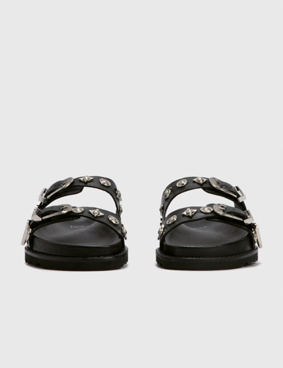 Shop Toga Virilis Studded Sandals In Black