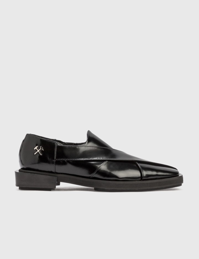 Shop Gmbh Chappal Loafers In Black