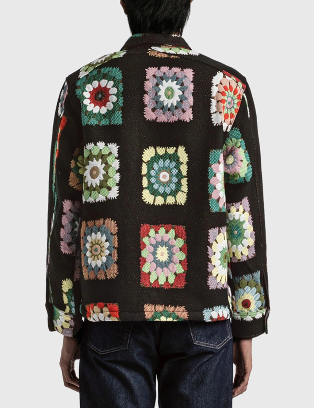 Sunflower Flap-pocket Floral-jacquard Shirt In Multicolor | ModeSens