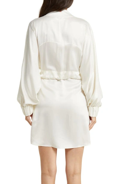 Lunya Washable Silk Robe In Tranquil White
