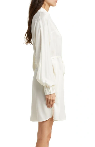 Shop Lunya Washable Silk Robe In Tranquil White