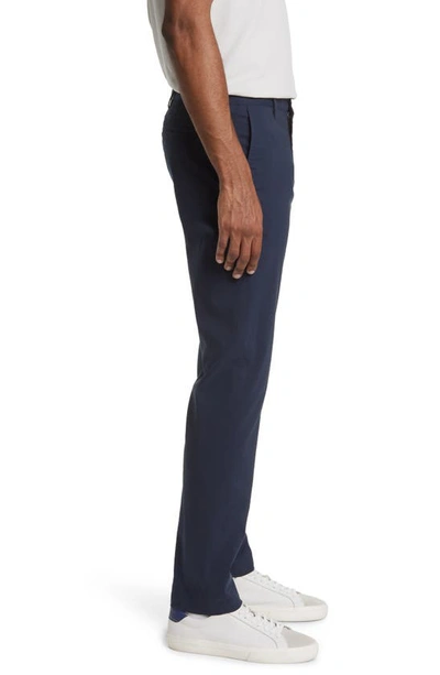 Shop Faherty Movement Organic Cotton Blend Pants In Navy