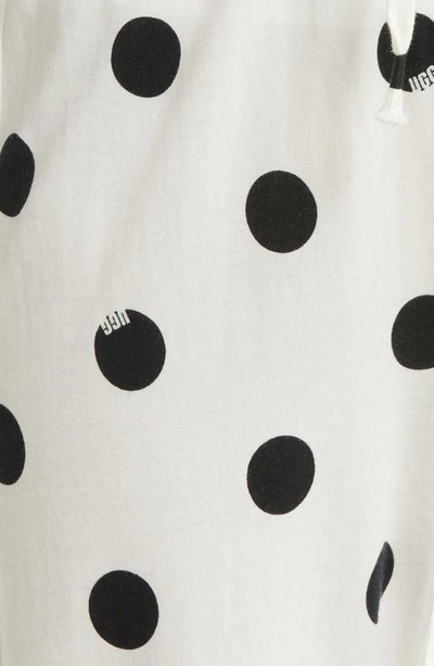 Shop Ugg Elsey Tie Waist Lounge Pants In White/ Black Dot