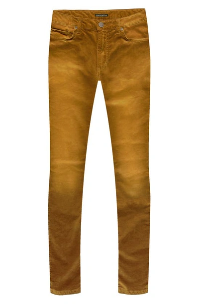 Shop Monfrere Greyson Velveteen Skinny Jeans In Velvet Gold