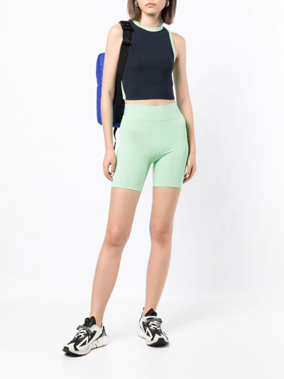 Shop The Upside Solstice Spinning Shorts In Green