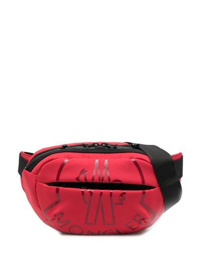 Moncler Logo-print Belt Bag In Red | ModeSens