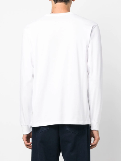 Carhartt Work In Progress Nelson Logo Patch Sweatshirt In White